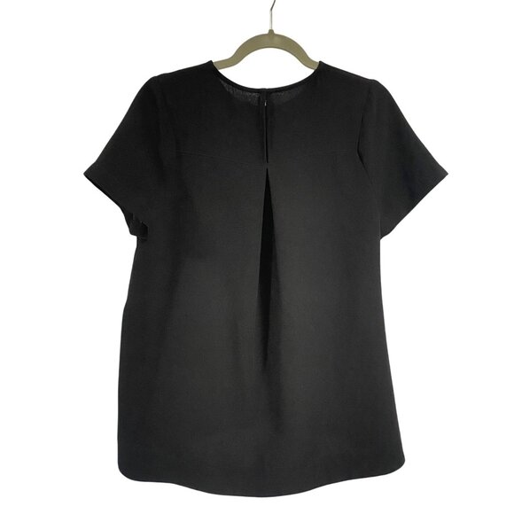 Madewell Textured Oversized Black‎ Blouse Size M - Picture 2 of 6
